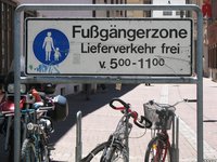 Schild "Fußgängerzone"